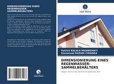 Buchcover von DIMENSIONIERUNG EINES REGENWASSER-SAMMELBEHÄLTERS