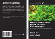 Обложка Estudios in vitro sobre Rumex vesicarius L. (Polygonaceae)