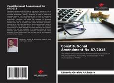 Constitutional Amendment No 87/2015 kitap kapağı