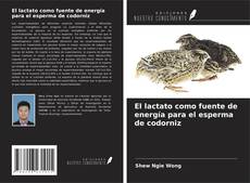 Bookcover of El lactato como fuente de energía para el esperma de codorniz