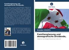 Buchcover von Familienplanung und demografische Dividende,