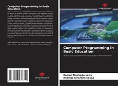 Capa do livro de Computer Programming in Basic Education 