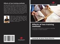 Couverture de Effects of two training methods