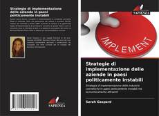 Bookcover of Strategie di implementazione delle aziende in paesi politicamente instabili