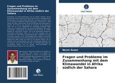 Fragen und Probleme im Zusammenhang mit dem Klimawandel in Afrika südlich der Sahara kitap kapağı