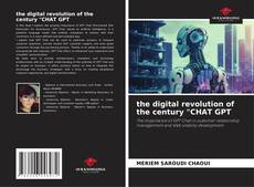 Bookcover of the digital revolution of the century "CHAT GPT
