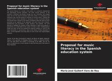 Capa do livro de Proposal for music literacy in the Spanish education system 