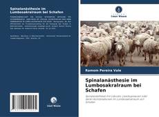 Capa do livro de Spinalanästhesie im Lumbosakralraum bei Schafen 