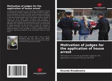 Buchcover von Motivation of judges for the application of house arrest