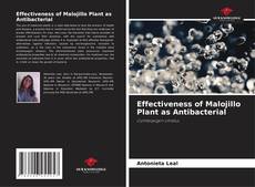 Capa do livro de Effectiveness of Malojillo Plant as Antibacterial 