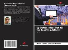 Portada del libro de Operations Research for the Teaching Activity