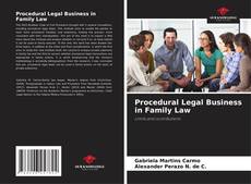 Couverture de Procedural Legal Business in Family Law