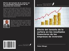 Buchcover von Efecto del tamaño de la cartera en los resultados financieros de las empresas de inversión