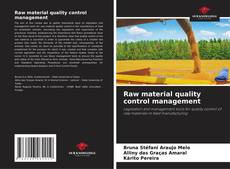 Raw material quality control management kitap kapağı