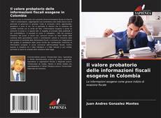 Portada del libro de Il valore probatorio delle informazioni fiscali esogene in Colombia