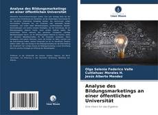 Buchcover von Analyse des Bildungsmarketings an einer öffentlichen Universität