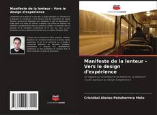 Buchcover von Manifeste de la lenteur - Vers le design d'expérience