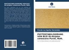 PHYTOSTABILISIERUNG VON BLEI IN Atriplex canescens Pursh, Nutt.的封面