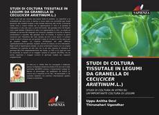 STUDI DI COLTURA TISSUTALE IN LEGUMI DA GRANELLA DI CECI(CICER ARIETINUM.L.) kitap kapağı