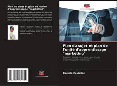 Portada del libro de Plan du sujet et plan de l'unité d'apprentissage "marketing"