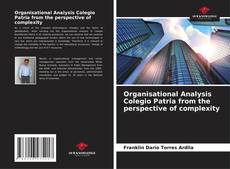 Capa do livro de Organisational Analysis Colegio Patria from the perspective of complexity 