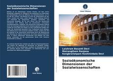 Copertina di Sozioökonomische Dimensionen der Sozialwissenschaften