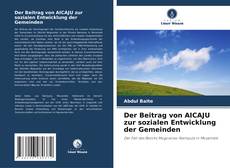 Portada del libro de Der Beitrag von AICAJU zur sozialen Entwicklung der Gemeinden