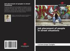 Capa do livro de Job placement of people in street situations 