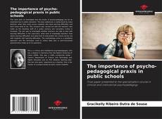 Bookcover of The importance of psycho-pedagogical praxis in public schools