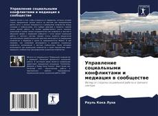 Capa do livro de Управление социальными конфликтами и медиация в сообществе 