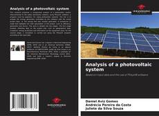 Buchcover von Analysis of a photovoltaic system