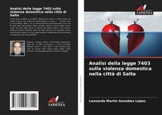 Bookcover of Analisi della legge 7403 sulla violenza domestica nella città di Salta