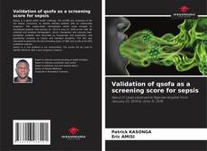 Buchcover von Validation of qsofa as a screening score for sepsis
