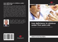 Couverture de Iron deficiency in children under five years old