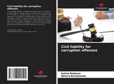 Bookcover of Civil liability for corruption offenses