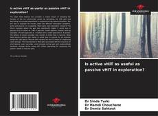 Bookcover of Is active vHIT as useful as passive vHIT in exploration?