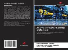 Capa do livro de Analysis of water hammer protection : 