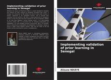 Implementing validation of prior learning in Senegal kitap kapağı