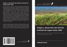 Bookcover of Origen y desarrollo del distrito oriental de Lagos hasta 1981