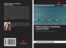 Buchcover von Solid waste in building construction
