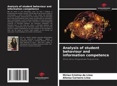Analysis of student behaviour and information competence的封面