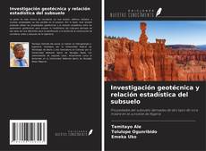 Couverture de Investigación geotécnica y relación estadística del subsuelo