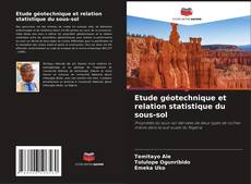 Buchcover von Etude géotechnique et relation statistique du sous-sol