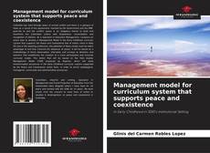 Couverture de Management model for curriculum system that supports peace and coexistence