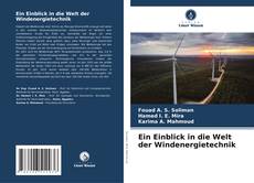 Buchcover von Ein Einblick in die Welt der Windenergietechnik
