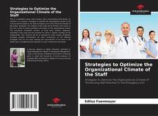 Strategies to Optimize the Organizational Climate of the Staff kitap kapağı