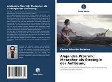 Portada del libro de Alejandra Pizarnik: Metapher als Strategie der Auflösung