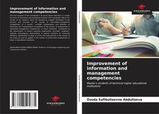 Couverture de Improvement of information and management competencies