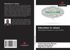 Portada del libro de Education in values