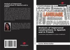 Capa do livro de Analysis of impersonal constructions in Spanish and in French 